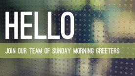 Sunday Greeter Sign Up